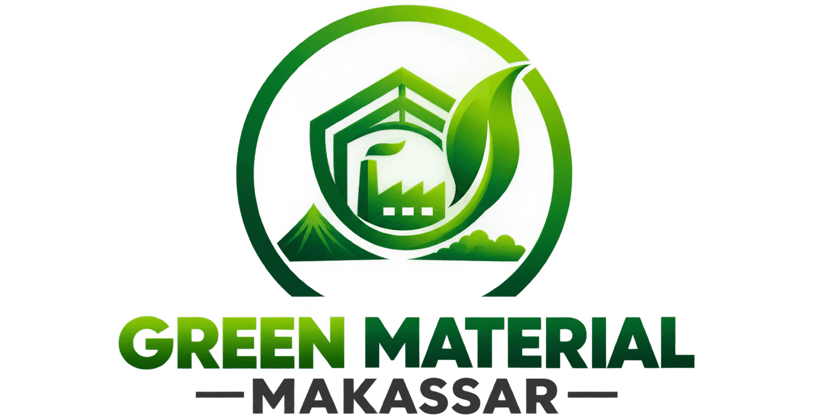 logo green material makassar
